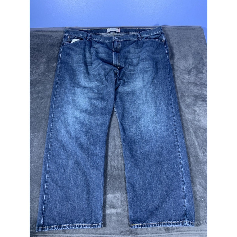 Levis Mens 559 Blue Jeans Size W48 L29 Stretch Relaxed Straight Medium Wash